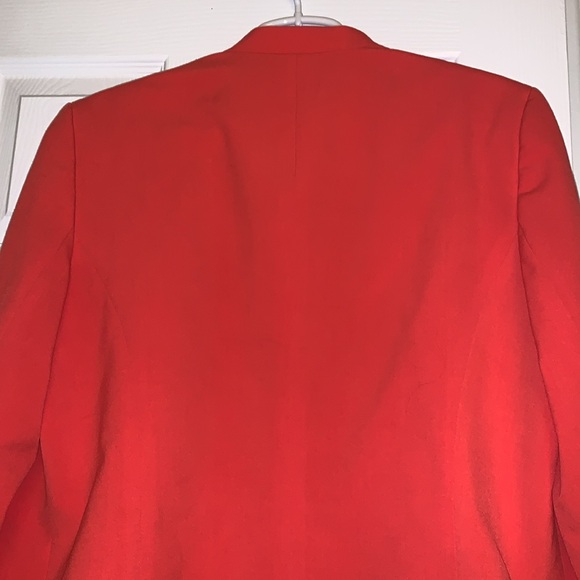 Nine West bright red open front blazer size 16 - Picture 7 of 9